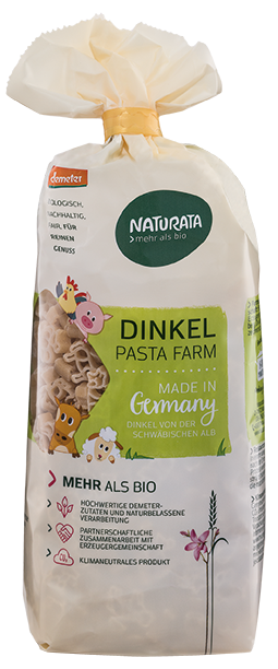Naturata Pasta Farm Dinkel hell/ Spelt, White 500g - Demeter