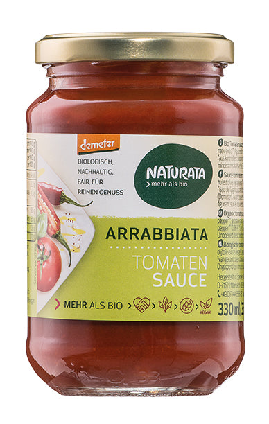 Naturata Arrabbiata Tomato Sauce 330ml - Demeter - Organic - Bio
