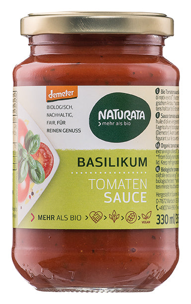 Naturata Basilikum Tomato Sauce 330ml - Demeter