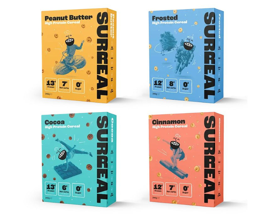 Surreal High Protein Cereals - 4 Flavors to choose from!