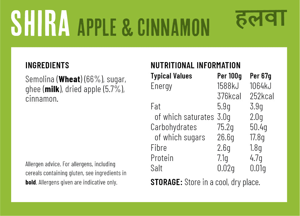 Shira Apple and Cinammon Sweet Semoilina Snack
