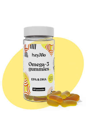 hey'Mo Lemon & Orange Flavored Omega-3 Gummies