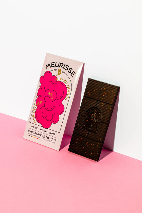Dark Chocolate 74% with Quinoa and Pink Pepper 100g