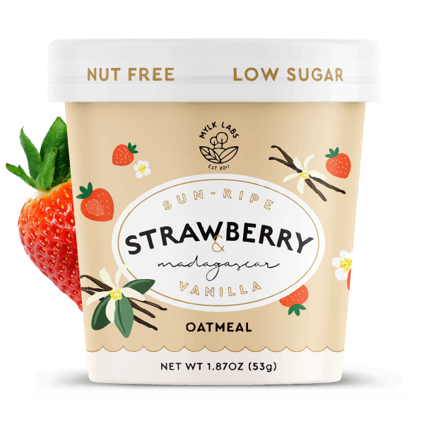 Nut-Free Strawberry & Vanilla Oatmeal Cup