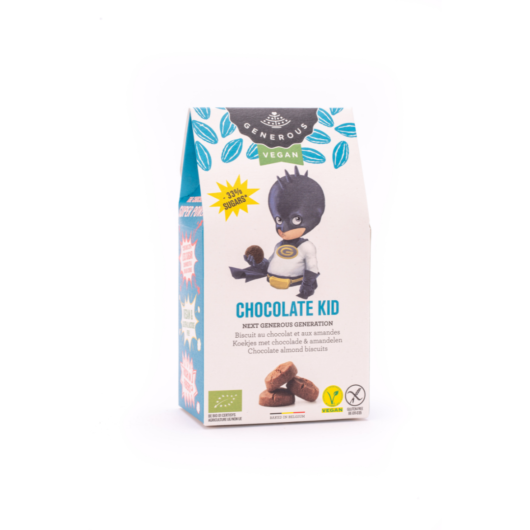 Chocolate Kid - Chocolate almond cookies, reduced sugar