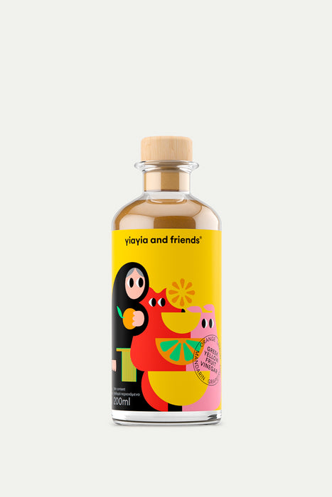 Yiayia and Friends Greek Yellow Fruit Vinegar 200ml