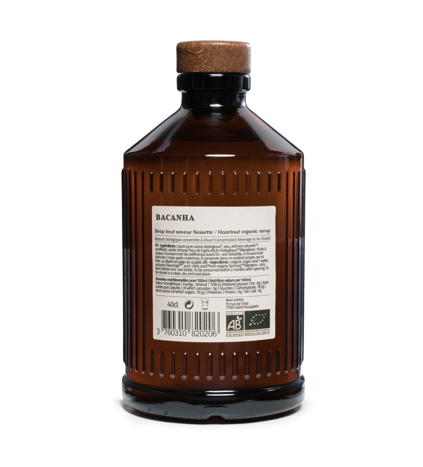 Raw Hazelnut Syrup - Organic